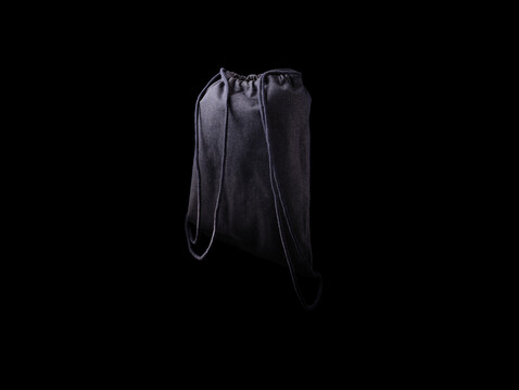 Impact AWARE™ Rucksack aus recyceltem Denim mit Kordelzug blau bedrucken, Art.-Nr. P762.835 Impact AWARE™ Rucksack aus recyceltem Denim mit Kordelzug blau bedrucken, Art.-Nr. P762.835