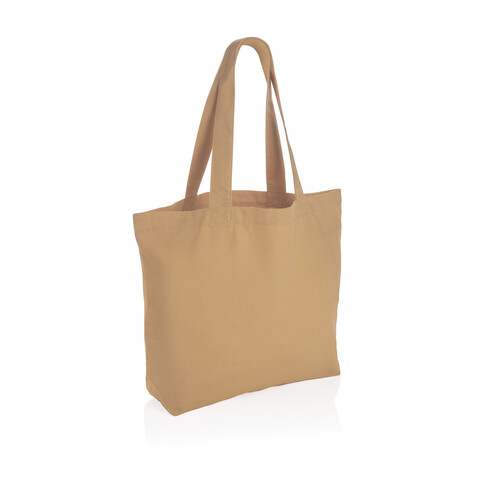 Impact Aware™ 240g/m² rcCanvas Shopper + Tasche, ungefärbt braun bedrucken, Art.-Nr. P762.969 Impact Aware™ 240g/m² rcCanvas Shopper + Tasche, ungefärbt braun bedrucken, Art.-Nr. P762.969
