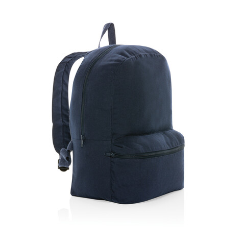 Impact Aware™ 285g/m² rCanvas-Rucksack, ungefärbt navy blau bedrucken, Art.-Nr. P762.985 Impact Aware™ 285g/m² rCanvas-Rucksack, ungefärbt navy blau bedrucken, Art.-Nr. P762.985