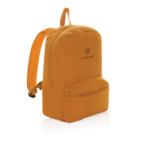 Impact Aware™ 285g/m² Rucksack aus rCanvas sundial orange bedrucken, Art.-Nr. P762.998 Impact Aware™ 285g/m² Rucksack aus rCanvas sundial orange bedrucken, Art.-Nr. P762.998
