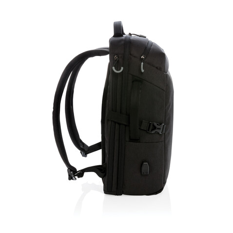 Swiss Peak AWARE™ XXL Wochenend-Reiserucksack schwarz bedrucken, Art.-Nr. P763.141