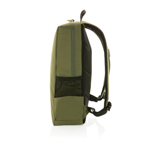 Impact AWARE™ Lima 15.6" RFID Laptop-Rucksack grün, grün bedrucken, Art.-Nr. P763.157