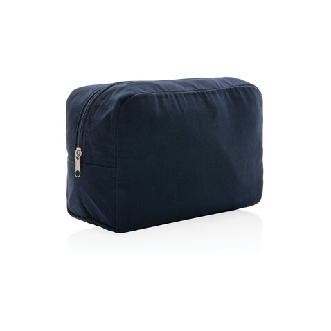 Impact Aware™ 285g/m² Kosmetiktasche aus ungefärbtem Canvas navy blau bedrucken, Art.-Nr. P820.785 Impact Aware™ 285g/m² Kosmetiktasche aus ungefärbtem Canvas navy blau bedrucken, Art.-Nr. P820.785