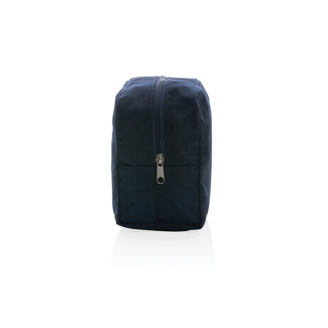 Impact Aware™ 285g/m² Kosmetiktasche aus ungefärbtem Canvas navy blau bedrucken, Art.-Nr. P820.785 Impact Aware™ 285g/m² Kosmetiktasche aus ungefärbtem Canvas navy blau bedrucken, Art.-Nr. P820.785