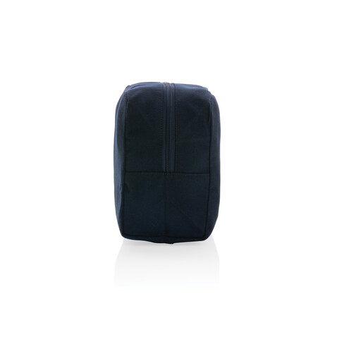 Impact Aware™ 285g/m² Kosmetiktasche aus ungefärbtem Canvas navy blau bedrucken, Art.-Nr. P820.785 Impact Aware™ 285g/m² Kosmetiktasche aus ungefärbtem Canvas navy blau bedrucken, Art.-Nr. P820.785