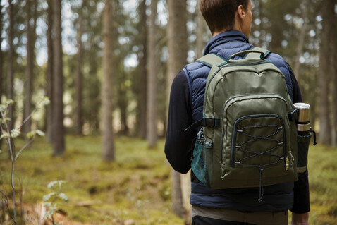 VINGA Parks Kühl-Rucksack grün bedrucken, Art.-Nr. 5580
