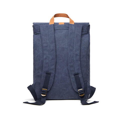 VINGA Bosler Rucksack aus GRS recyceltem Canvas navy blau bedrucken, Art.-Nr. 521021 VINGA Bosler Rucksack aus GRS recyceltem Canvas navy blau bedrucken, Art.-Nr. 521021