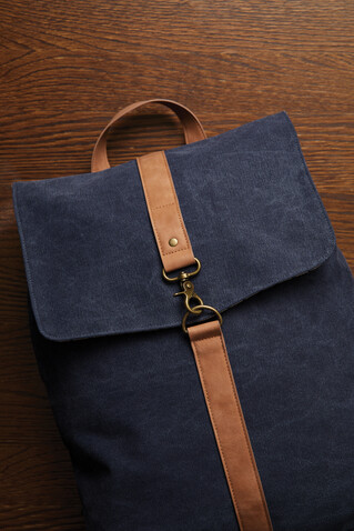 VINGA Bosler Rucksack aus GRS recyceltem Canvas navy blau bedrucken, Art.-Nr. 521021 VINGA Bosler Rucksack aus GRS recyceltem Canvas navy blau bedrucken, Art.-Nr. 521021