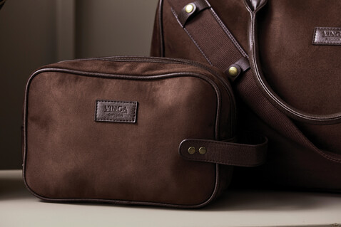 VINGA Hunton Kosmetiktasche braun bedrucken, Art.-Nr. 526019 VINGA Hunton Kosmetiktasche braun bedrucken, Art.-Nr. 526019