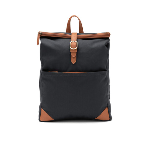 VINGA Sloane-Rucksack RCS aus recyceltem Polyester grau bedrucken, Art.-Nr. 560125 VINGA Sloane-Rucksack RCS aus recyceltem Polyester grau bedrucken, Art.-Nr. 560125