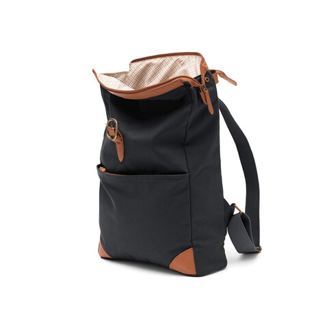 VINGA Sloane-Rucksack RCS aus recyceltem Polyester grau bedrucken, Art.-Nr. 560125 VINGA Sloane-Rucksack RCS aus recyceltem Polyester grau bedrucken, Art.-Nr. 560125