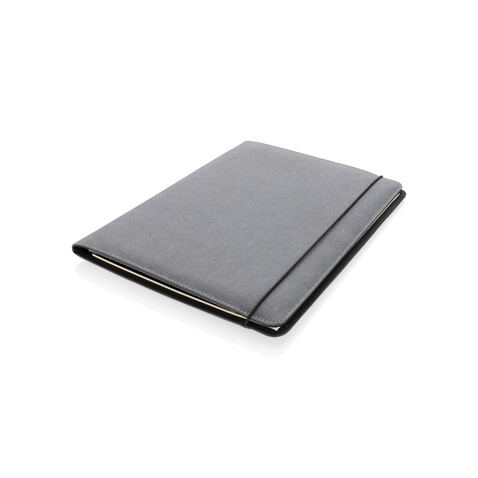 A4 Portfolio aus PU grau bedrucken, Art.-Nr. P774.192 A4 Portfolio aus PU grau bedrucken, Art.-Nr. P774.192