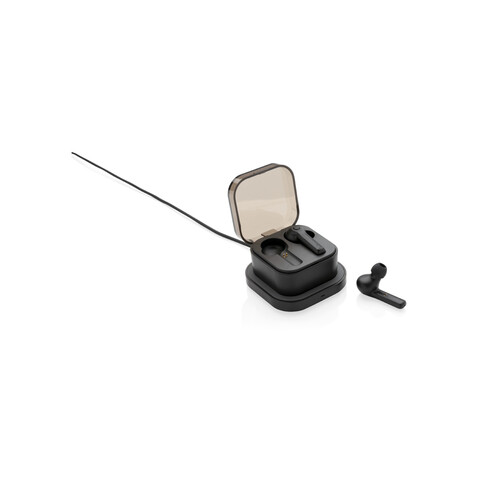 TrueWireless Ohrhörer in kabelloser Ladebox schwarz bedrucken, Art.-Nr. P329.121 TrueWireless Ohrhörer in kabelloser Ladebox schwarz bedrucken, Art.-Nr. P329.121