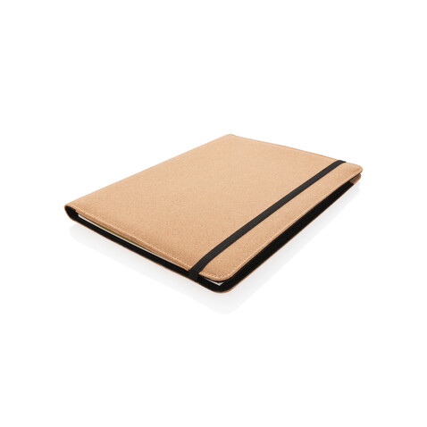 Deluxe Kork Portfolio A4 mit Stift braun bedrucken, Art.-Nr. P774.131
