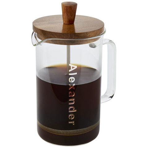 Ivorie 600 ml Kaffeebereiter, transparent, holz bedrucken, Art.-Nr. 11331201