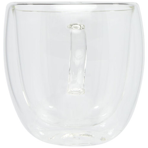 Manti 2-teiliger 250 ml doppelwandiger Glasbecher mit Bambusuntersetzer, transparent, natural bedrucken, Art.-Nr. 11331501 Manti 2-teiliger 250 ml doppelwandiger Glasbecher mit Bambusuntersetzer, transparent, natural bedrucken, Art.-Nr. 11331501