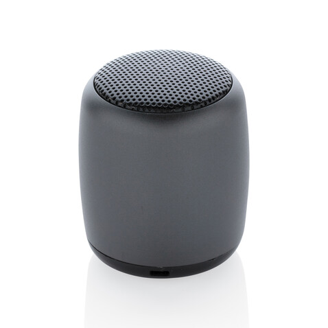 Kabelloser Mini-Lautsprecher aus Aluminium anthrazit bedrucken, Art.-Nr. P329.390 Kabelloser Mini-Lautsprecher aus Aluminium anthrazit bedrucken, Art.-Nr. P329.390