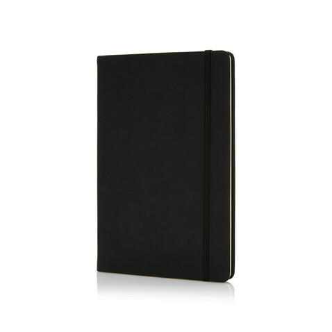 Deluxe Hardcover PU A5 Notizbuch schwarz bedrucken, Art.-Nr. P773.421 Deluxe Hardcover PU A5 Notizbuch schwarz bedrucken, Art.-Nr. P773.421