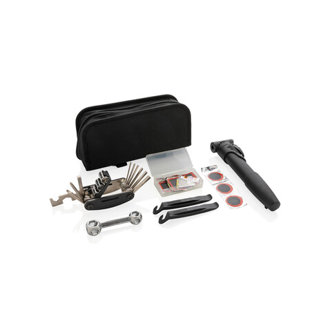 17-tlg. Fahrradreparatur-Set schwarz bedrucken, Art.-Nr. P416.351 17-tlg. Fahrradreparatur-Set schwarz bedrucken, Art.-Nr. P416.351