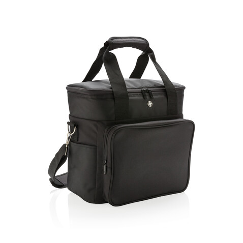 Swiss Peak Kühltasche schwarz, grau bedrucken, Art.-Nr. P422.161