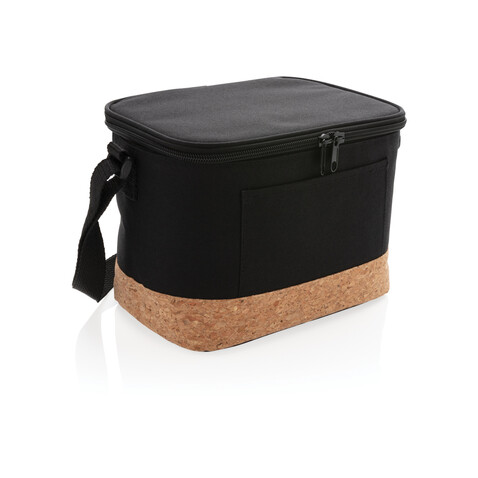 Two-Tone Kühltasche mit Korkdetails schwarz bedrucken, Art.-Nr. P422.261 Two-Tone Kühltasche mit Korkdetails schwarz bedrucken, Art.-Nr. P422.261