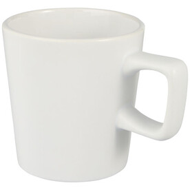 Ross 280 ml Keramiktasse, weiss bedrucken, Art.-Nr. 10072601