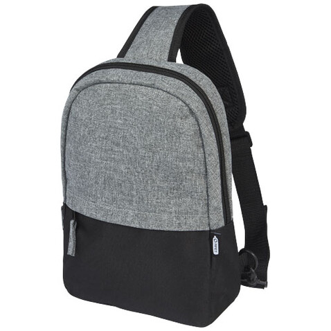Reclaim GRS recycelte Tragetasche 3,5 L, schwarz, heather grau bedrucken, Art.-Nr. 12065390 Reclaim GRS recycelte Tragetasche 3,5 L, schwarz, heather grau bedrucken, Art.-Nr. 12065390