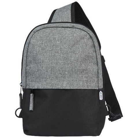 Reclaim GRS recycelte Tragetasche 3,5 L, schwarz, heather grau bedrucken, Art.-Nr. 12065390 Reclaim GRS recycelte Tragetasche 3,5 L, schwarz, heather grau bedrucken, Art.-Nr. 12065390