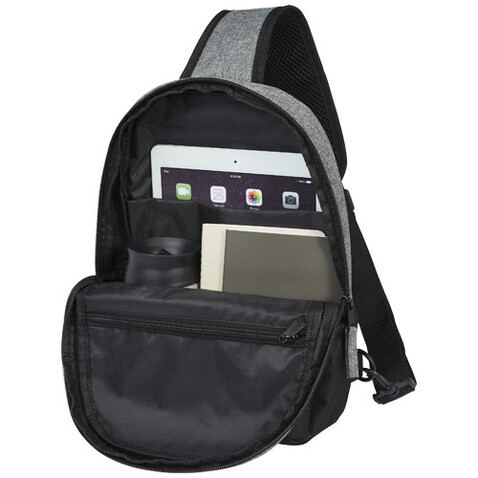 Reclaim GRS recycelte Tragetasche 3,5 L, schwarz, heather grau bedrucken, Art.-Nr. 12065390 Reclaim GRS recycelte Tragetasche 3,5 L, schwarz, heather grau bedrucken, Art.-Nr. 12065390
