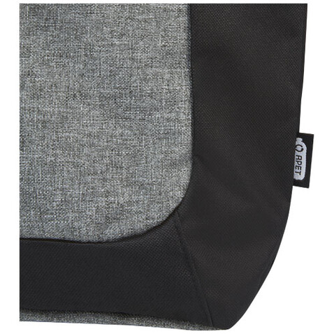 Reclaim GRS recycelte Tragetasche mit Reißverschluss 15 L, schwarz, heather grau bedrucken, Art.-Nr. 12065790 Reclaim GRS recycelte Tragetasche mit Reißverschluss 15 L, schwarz, heather grau bedrucken, Art.-Nr. 12065790