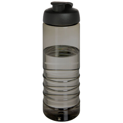 H2O Active® Eco Treble 750 ml Sportflasche mit Stülpdeckel, kohle, schwarz bedrucken, Art.-Nr. 21047900 H2O Active® Eco Treble 750 ml Sportflasche mit Stülpdeckel, kohle, schwarz bedrucken, Art.-Nr. 21047900