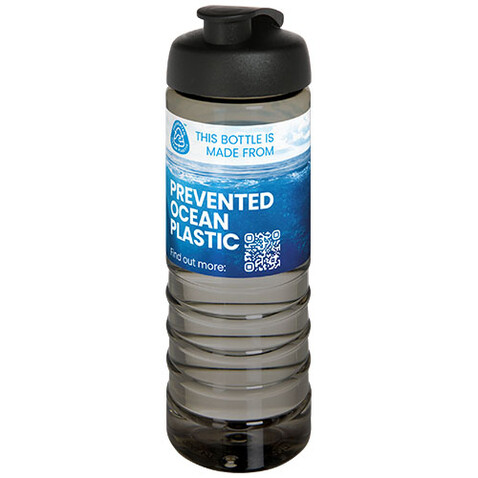 H2O Active® Eco Treble 750 ml Sportflasche mit Stülpdeckel, kohle, schwarz bedrucken, Art.-Nr. 21047900 H2O Active® Eco Treble 750 ml Sportflasche mit Stülpdeckel, kohle, schwarz bedrucken, Art.-Nr. 21047900
