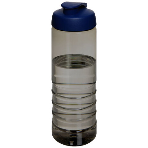 H2O Active® Eco Treble 750 ml Sportflasche mit Stülpdeckel, kohle, blau bedrucken, Art.-Nr. 21047904 H2O Active® Eco Treble 750 ml Sportflasche mit Stülpdeckel, kohle, blau bedrucken, Art.-Nr. 21047904