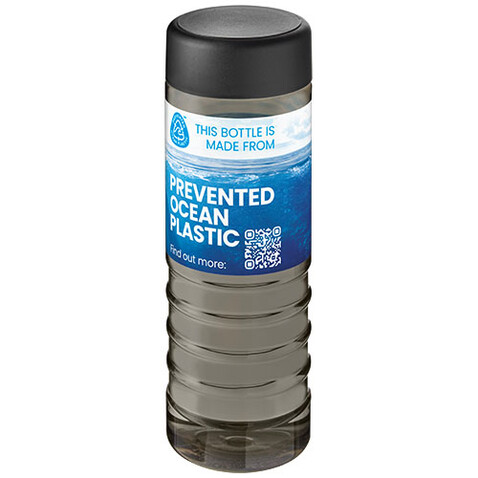 H2O Active® Eco Treble 750 ml Sportflasche mit Drehdeckel, kohle, schwarz bedrucken, Art.-Nr. 21048100 H2O Active® Eco Treble 750 ml Sportflasche mit Drehdeckel, kohle, schwarz bedrucken, Art.-Nr. 21048100