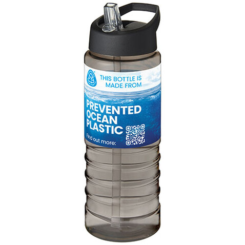 H2O Active® Eco Treble 750 ml Sportflasche mit Stülpdeckel, kohle, schwarz bedrucken, Art.-Nr. 21048200 H2O Active® Eco Treble 750 ml Sportflasche mit Stülpdeckel, kohle, schwarz bedrucken, Art.-Nr. 21048200
