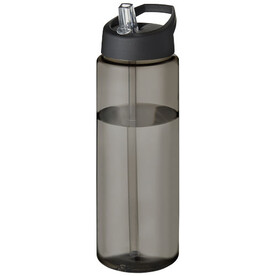 H2O Active® Eco Vibe 850 ml Sportflasche mit Ausgussdeckel, kohle, schwarz bedrucken, Art.-Nr. 21048600
