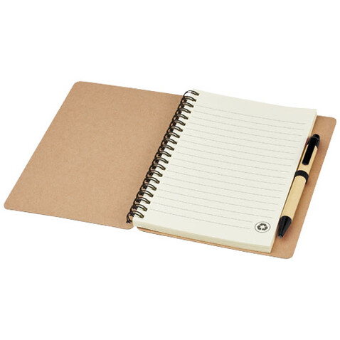 Priestly A6 Recycling Notizbuch mit Stift, natur, schwarz bedrucken, Art.-Nr. 10626801 Priestly A6 Recycling Notizbuch mit Stift, natur, schwarz bedrucken, Art.-Nr. 10626801