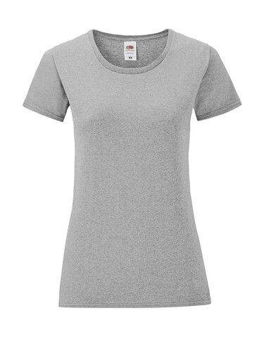 Fruit of the Loom Ladies` Iconic 150 T, Athletic Heather, XL bedrucken, Art.-Nr. 112011246