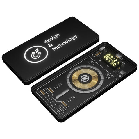 SCX.design P19 5000 mAh 5W magnetische kabellose Powerbank, schwarz bedrucken, Art.-Nr. 1PX16090 SCX.design P19 5000 mAh 5W magnetische kabellose Powerbank, schwarz bedrucken, Art.-Nr. 1PX16090