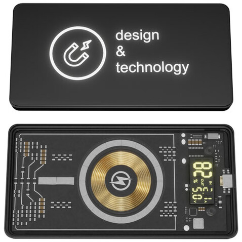 SCX.design P19 5000 mAh 5W magnetische kabellose Powerbank, schwarz bedrucken, Art.-Nr. 1PX16090 SCX.design P19 5000 mAh 5W magnetische kabellose Powerbank, schwarz bedrucken, Art.-Nr. 1PX16090
