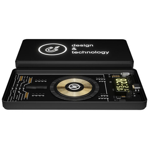 SCX.design P19 5000 mAh 5W magnetische kabellose Powerbank, schwarz bedrucken, Art.-Nr. 1PX16090 SCX.design P19 5000 mAh 5W magnetische kabellose Powerbank, schwarz bedrucken, Art.-Nr. 1PX16090