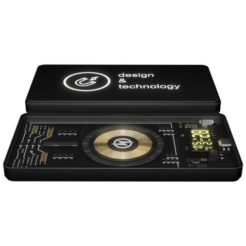 SCX.design P19 5000 mAh 5W magnetische kabellose Powerbank, schwarz bedrucken, Art.-Nr. 1PX16090 SCX.design P19 5000 mAh 5W magnetische kabellose Powerbank, schwarz bedrucken, Art.-Nr. 1PX16090