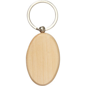 Schlüsselanhänger aus Holz Katherine – Braun bedrucken, Art.-Nr. 011999118_7300