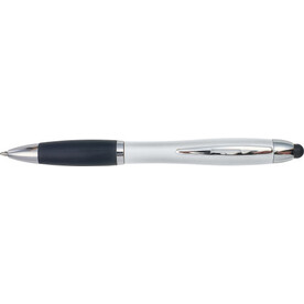 LED-Kugelschreiber &amp;#039;Norderney&amp;#039; aus Kunststoff – Silber bedrucken, Art.-Nr. 032999999_8455