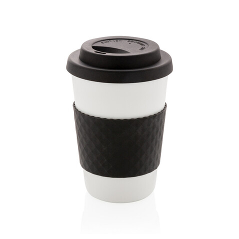 Wiederverwendbarer Kaffeebecher 270ml schwarz bedrucken, Art.-Nr. P432.671 Wiederverwendbarer Kaffeebecher 270ml schwarz bedrucken, Art.-Nr. P432.671