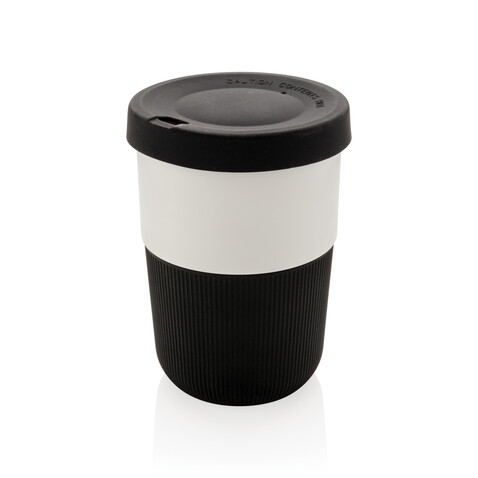 PLA Cup Coffee-To-Go 380ml schwarz bedrucken, Art.-Nr. P432.831 PLA Cup Coffee-To-Go 380ml schwarz bedrucken, Art.-Nr. P432.831