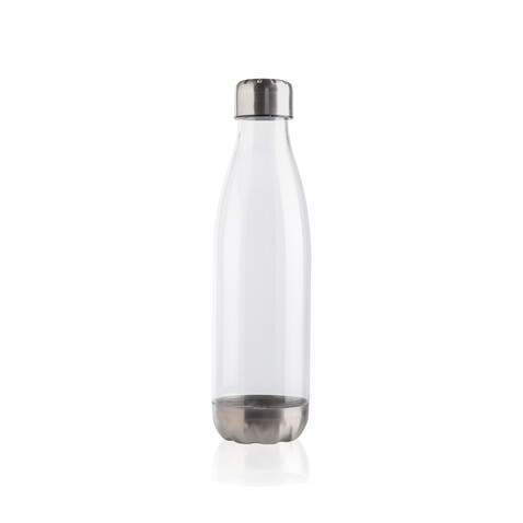 Auslaufsichere Trinkflasche mit Stainless-Steel-Deckel transparent bedrucken, Art.-Nr. P436.750 Auslaufsichere Trinkflasche mit Stainless-Steel-Deckel transparent bedrucken, Art.-Nr. P436.750