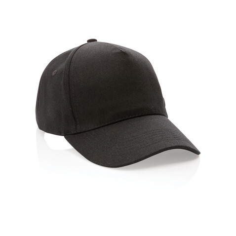 Impact 5 Panel Kappe aus 280gr rCotton mit AWARE™ Tracer schwarz bedrucken, Art.-Nr. P453.311 Impact 5 Panel Kappe aus 280gr rCotton mit AWARE™ Tracer schwarz bedrucken, Art.-Nr. P453.311