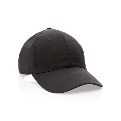 Impact 6 Panel Kappe aus 190gr rCotton mit AWARE™ Tracer schwarz bedrucken, Art.-Nr. P453.321 Impact 6 Panel Kappe aus 190gr rCotton mit AWARE™ Tracer schwarz bedrucken, Art.-Nr. P453.321