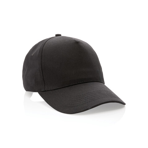 Impact 5 Panel Kappe aus 190gr rCotton mit AWARE™ Tracer schwarz bedrucken, Art.-Nr. P453.331 Impact 5 Panel Kappe aus 190gr rCotton mit AWARE™ Tracer schwarz bedrucken, Art.-Nr. P453.331